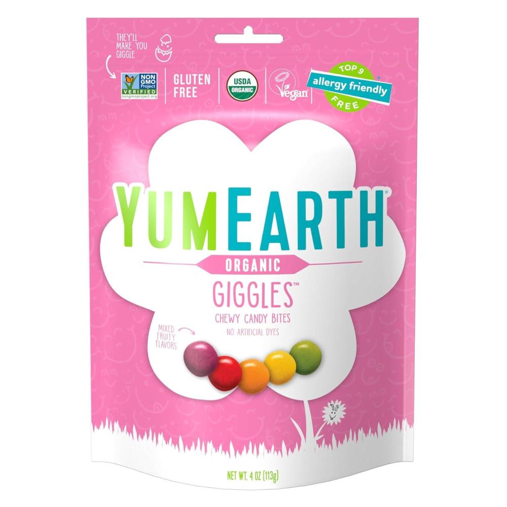 imageYumEarth Easter Candy Organic Gummy Fruits 4 Ounce  Spring Fruit Flavors  Allergy Friendly Gluten Free NonGMO Vegan No Artificial Flavors or Dyes4 Ounce