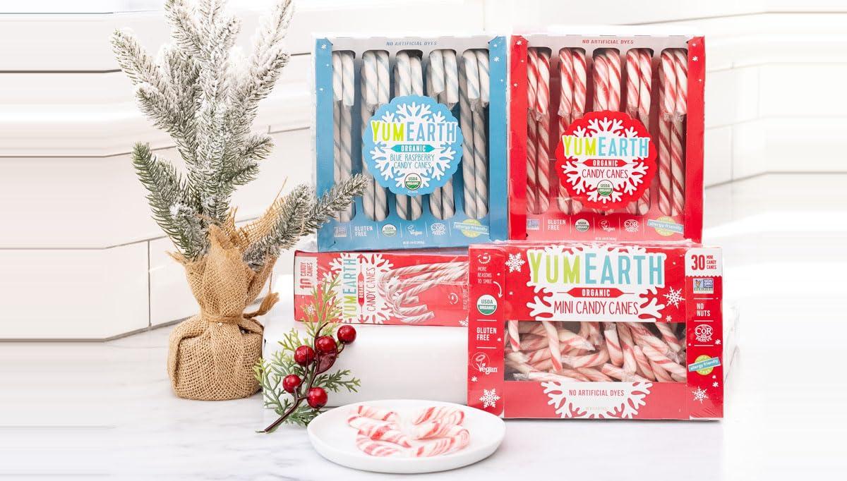 imageYumEarth Holiday Peppermint Puff Box 20ozPeppermint Candy Canes