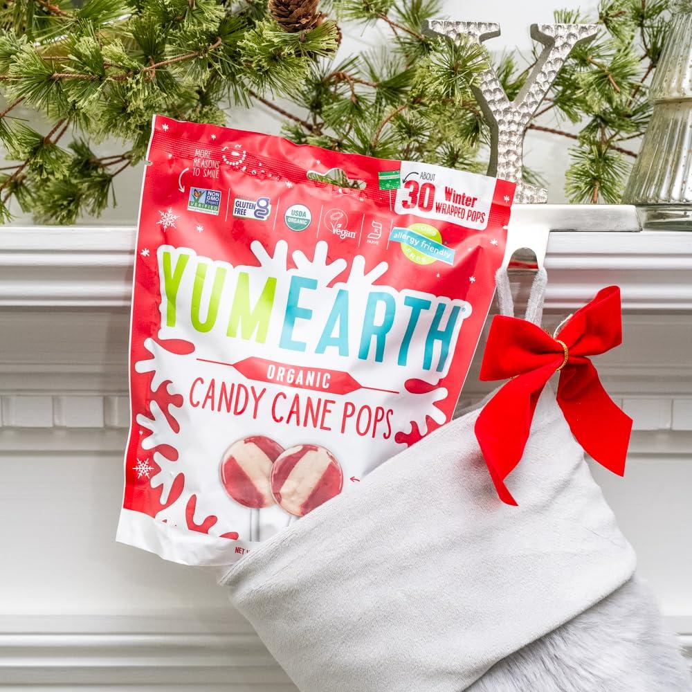 imageYumEarth Holiday Peppermint Puff Box 20ozPeppermint Lollipops