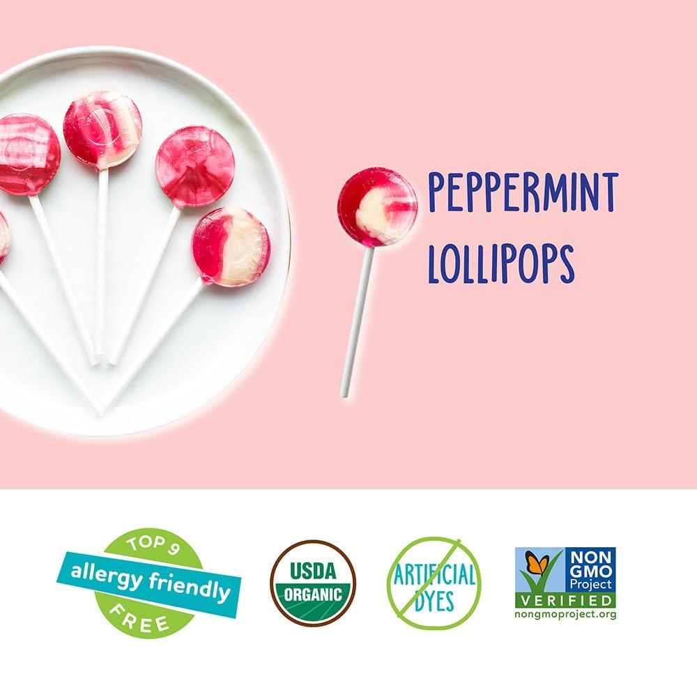 imageYumEarth Holiday Peppermint Puff Box 20ozPeppermint Lollipops