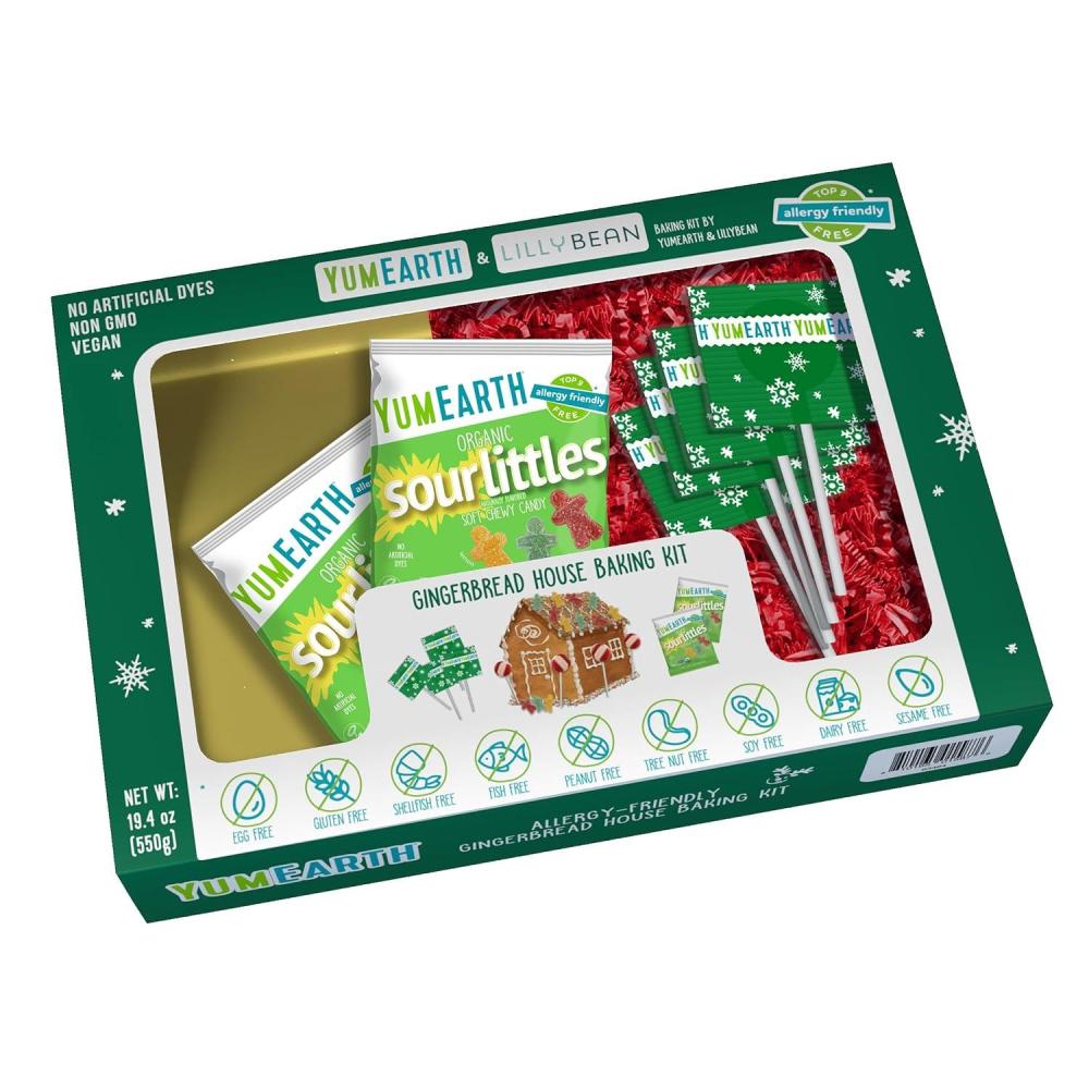 imageYumEarth Holiday Peppermint Puff Box 20ozGingerbread House Kit