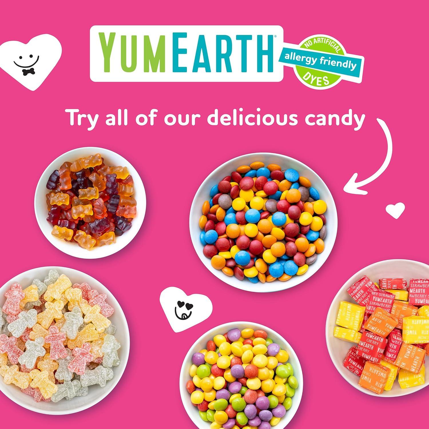 imageYumEarth Valentines Choco Yums 15 Individually Wrapped Snack Packs Allergy Friendly Gluten Free NonGMO Vegan No Artificial Dyes