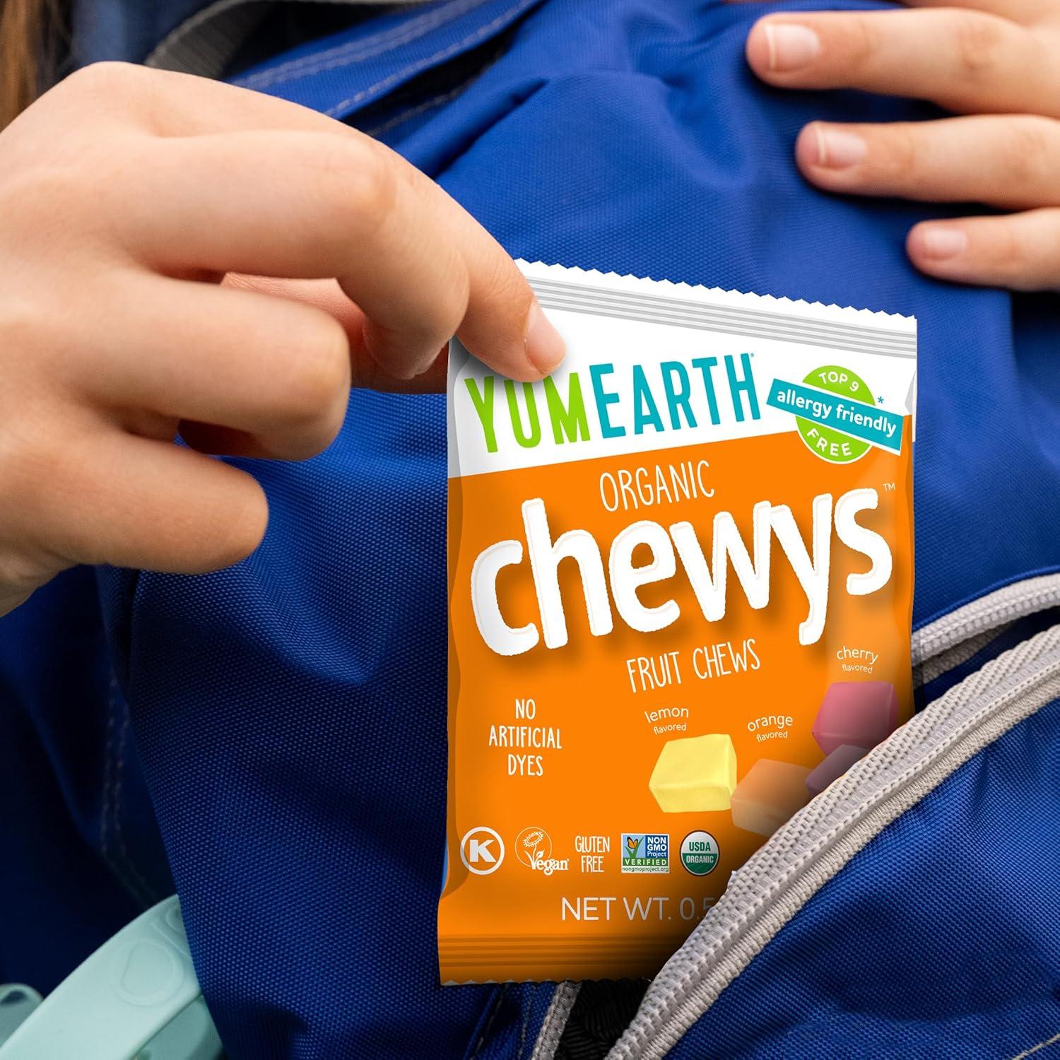 image:imageYumEarth Chewys Fruity Reds Organic Candy No Artificial Dyes Gluten Free NonGMO Vegan Allergy Friendly 5oz Pack of 6Original