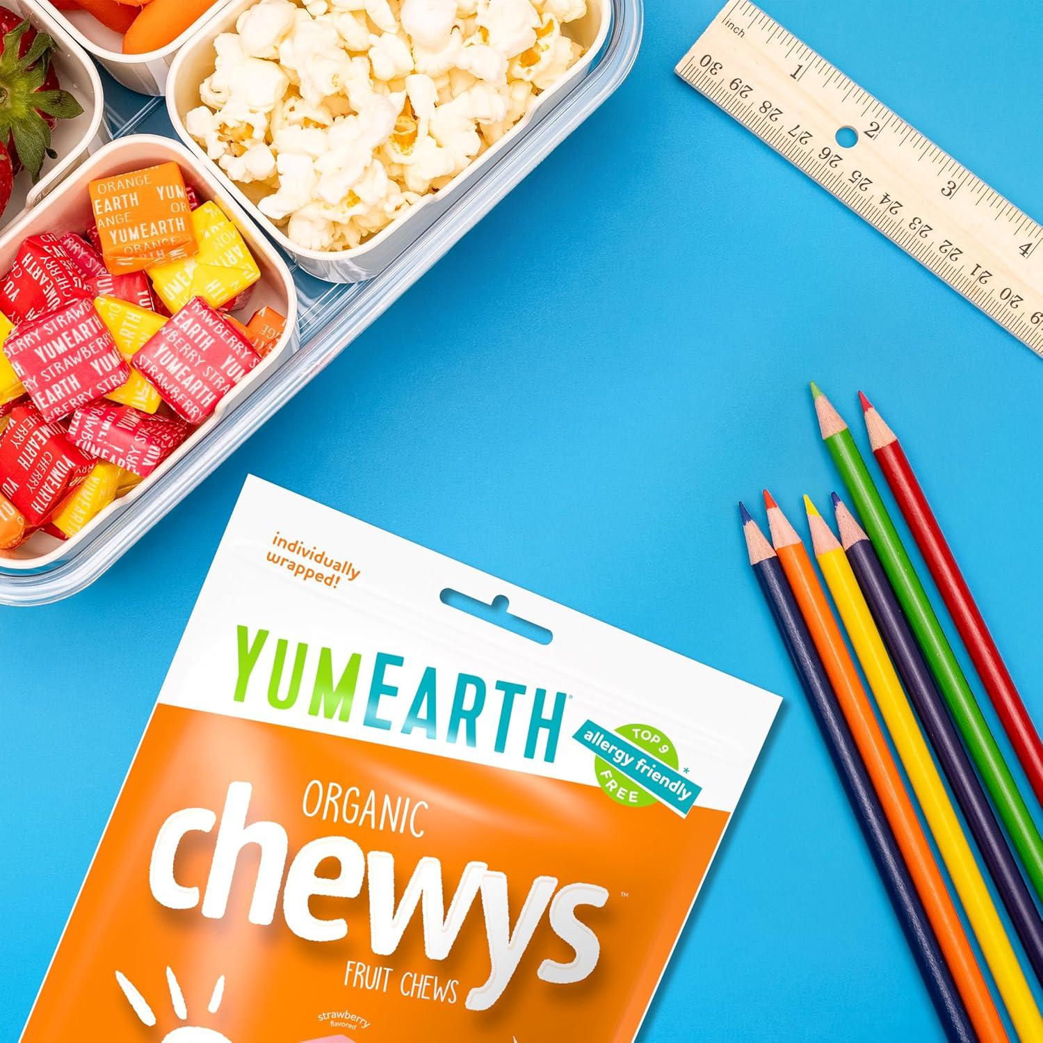 image:imageYumEarth Chewys Fruity Reds Organic Candy No Artificial Dyes Gluten Free NonGMO Vegan Allergy Friendly 5oz Pack of 6Original