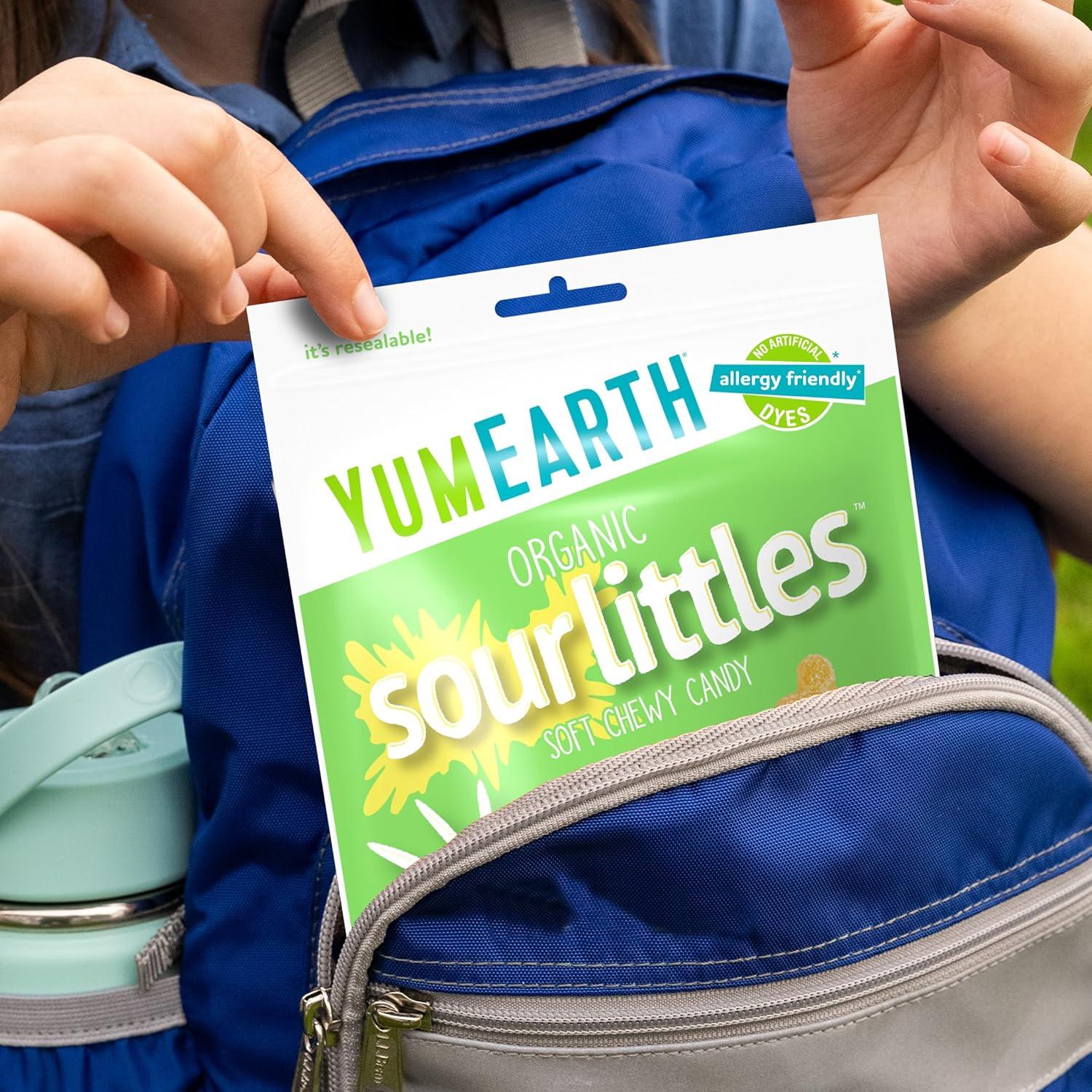 image:imageYumEarth Organic Sour Littles Chewy Candy Allergy Friendly Top 9 Free No Artificial Dyes Non GMO Gluten Free Vegan Candy Snacks 5 Ounce Bag5 Ounce Pack of 1