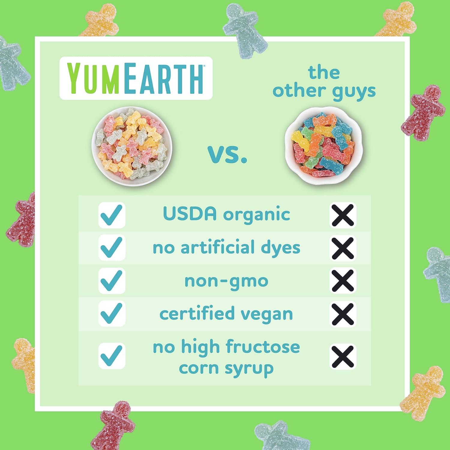 image:imageYumEarth Organic Sour Littles Chewy Candy Allergy Friendly Top 9 Free No Artificial Dyes Non GMO Gluten Free Vegan Candy Snacks 5 Ounce Bag5 Ounce Pack of 2