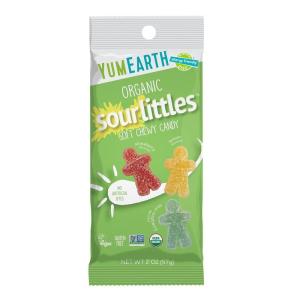 YumEarth Organic Sour Littles Chewy Candy – Allergy Friendly (Top 9 Free), No Artificial Dyes, Non GMO, Gluten Free, Vegan Candy Snacks – 5 Ounce Bag(2 Ounce (Pack of 1))