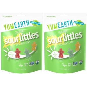 YumEarth Organic Sour Littles Chewy Candy – Allergy Friendly (Top 9 Free), No Artificial Dyes, Non GMO, Gluten Free, Vegan Candy Snacks – 5 Ounce Bag(5 Ounce (Pack of 2))