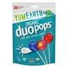 YumEarth Organic Duo Pops, Lollipops with Fruit Chew Centers – Allergy Friendly (Top 9 Free), No Artificial Dyes, Non GMO, Gluten Free, Vegan Candy Snacks – Individually Wrapped Pops (20 Count (Pack of 1))(20 Count (Pack of 1))