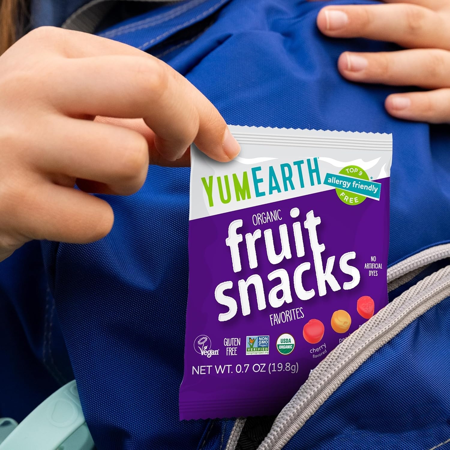 image:imageYumEarth Organic Fruit Snacks Pack of 15 07 oz Snack Packs Non GMO Gluten Free Vegan Dye FreeFruit