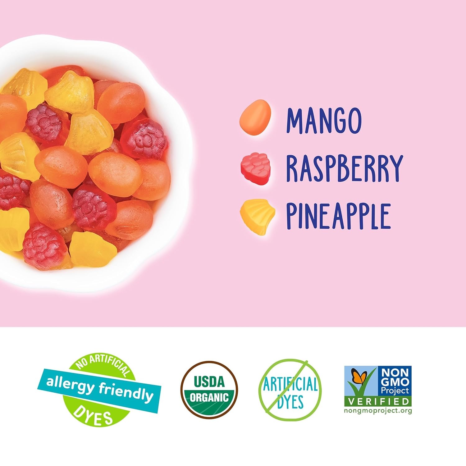image:imageYumEarth Organic Fruit Snacks Pack of 15 07 oz Snack Packs Non GMO Gluten Free Vegan Dye FreeTropical